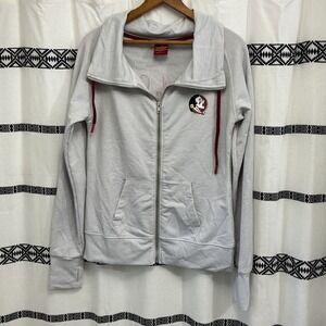 Colosseum Florida‎ State Seminoles Full Zip Jacket Striped Gray L